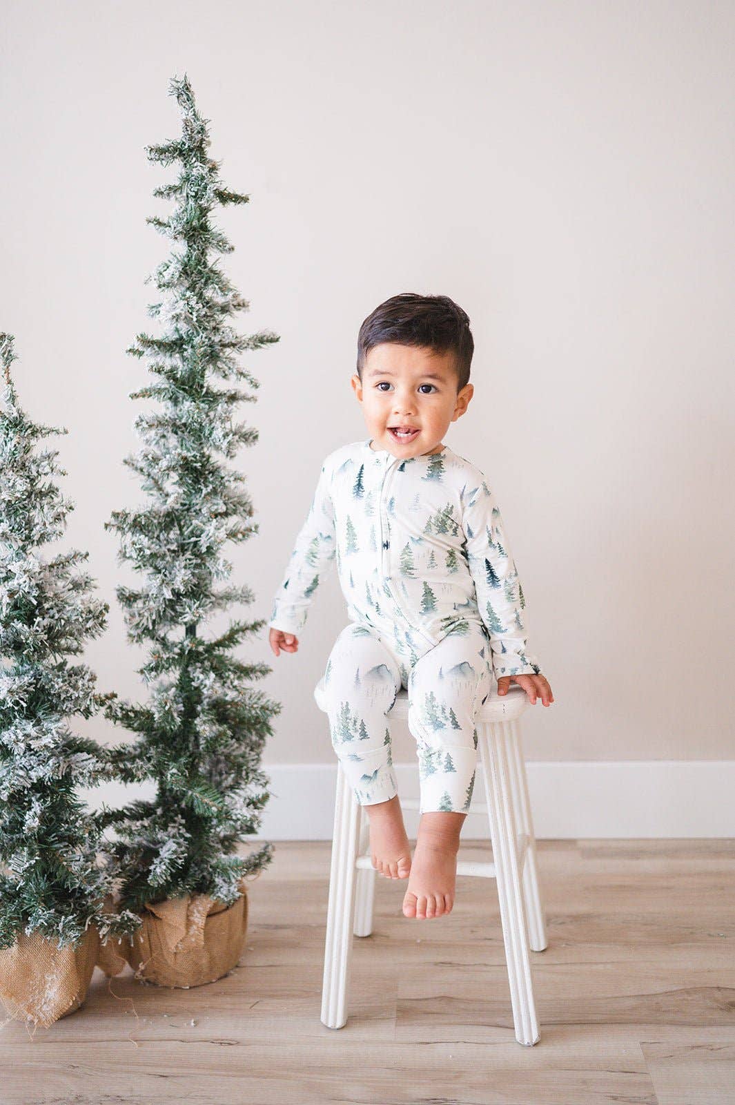 Harp Angel Boutique – Engroshandel Romper - Baby – Romper med lynlås - Green Forest1