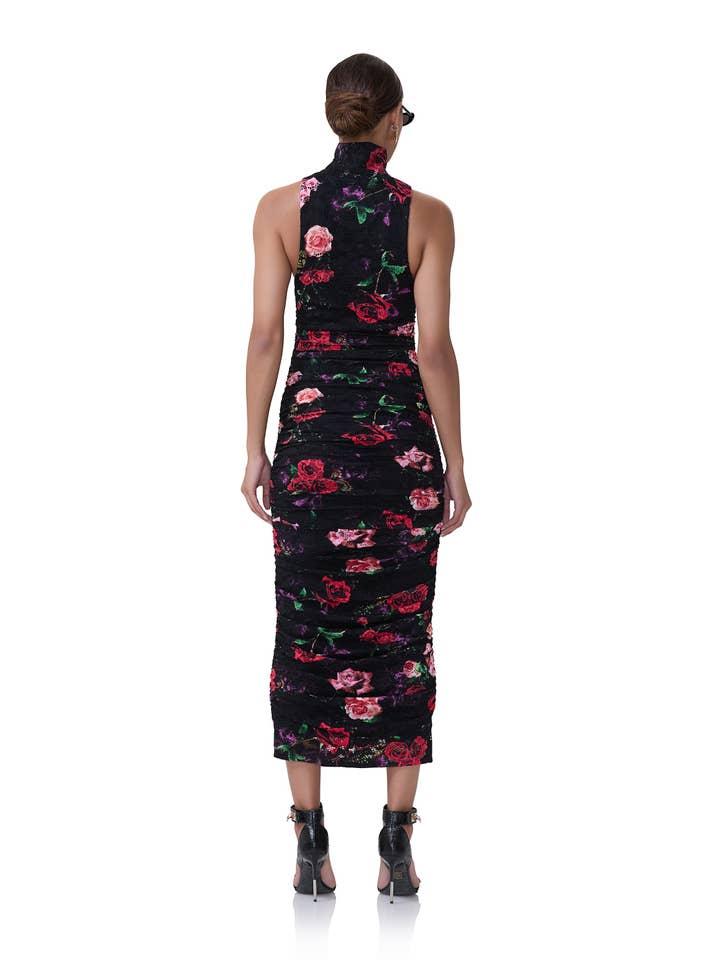 Fiorella Crochet Lace Dress - Mixed Rose for wholesale on Faire