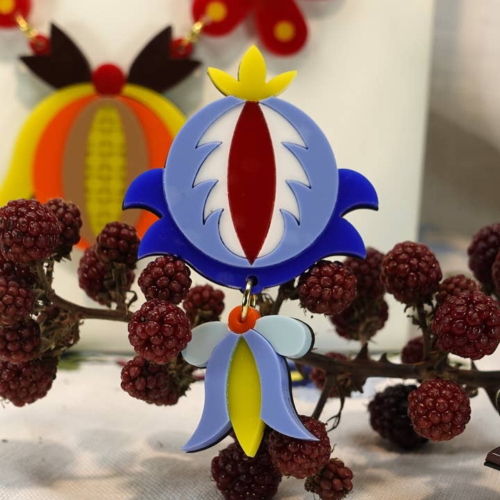 Alfinete Papoila Polaca Kaszuby por atacado de MissJ Acrylic Couture