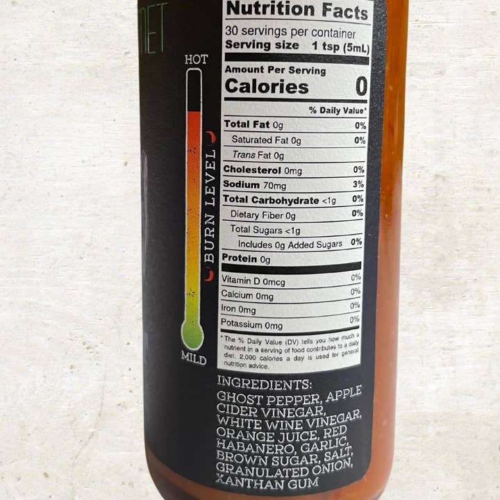 Seafire Gourmet Hot Sauce - Vente Sauces piquantes - Sauce Piquante Bhut Jolokia Fantôme2