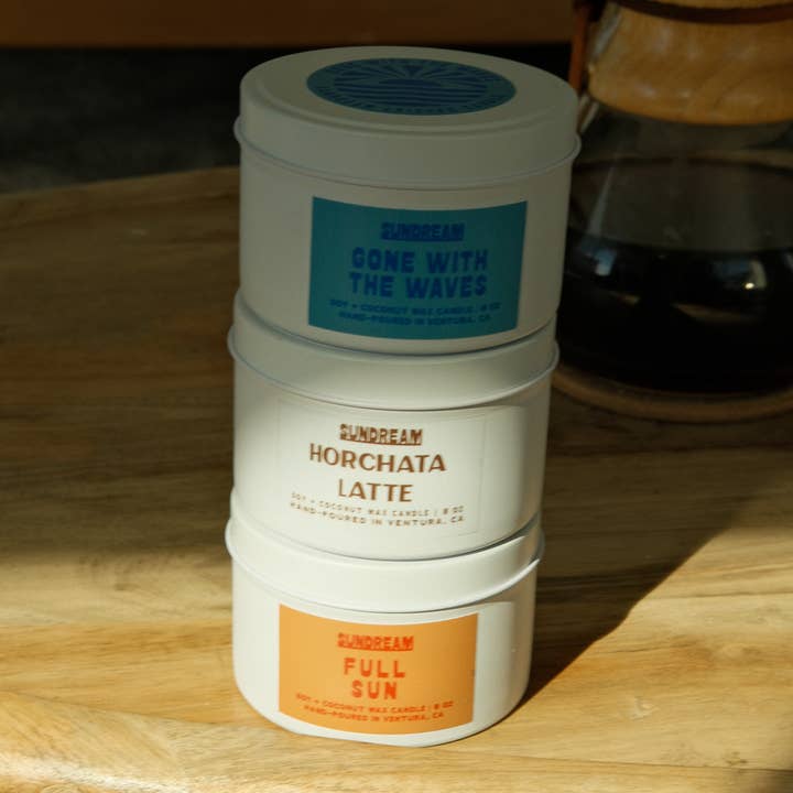 Sundream - Wholesale Travel Candles - Gone With The Waves Candle - 8oz