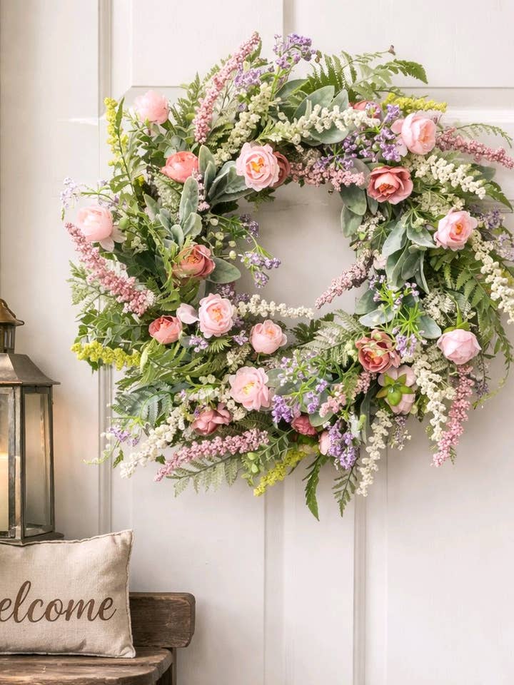 Couronne de Fleurs de Cottage pour la vente par Wholesale Home Decor