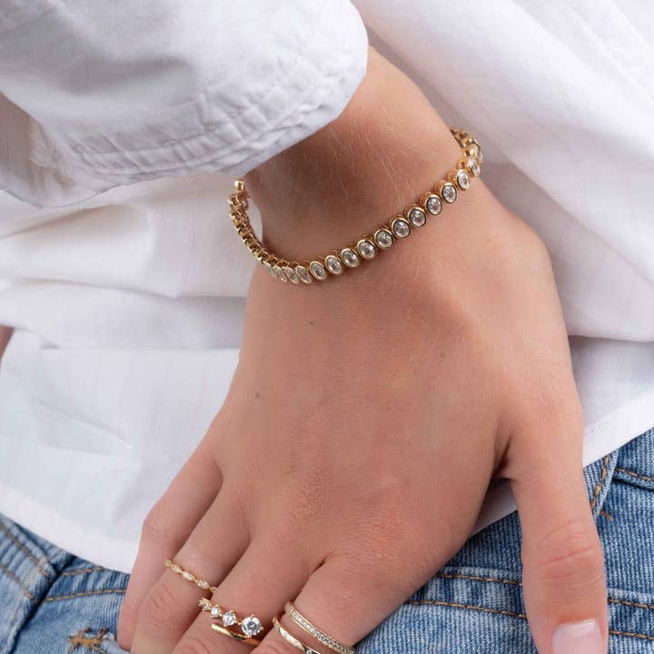 Sami Jewels - Wholesale Tennis Bracelet - Oval Bezel Tennis Bracelet4