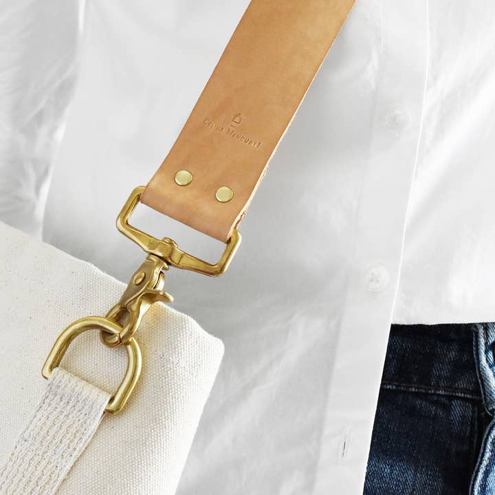 Celina Mancurti, LLC - Wholesale Tote Bag - Women's - Tote Bag with Leather Strap- Tan5