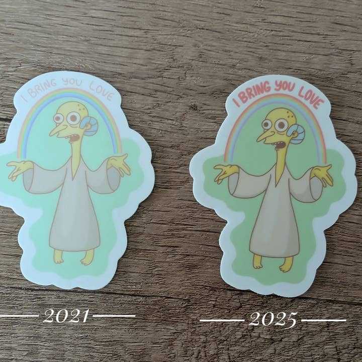 Sadsquatch - Vente Autocollant - Autocollant en vinyle « I Bring You Love - Mignon Mr. Burns Simpsons »3