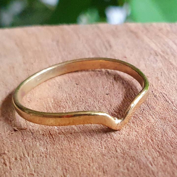 Boho Midi Goldring / Stapelring / Boho / Bohemian / Psy / Rustikal / Tribal / Zigeuner / Festival / Heilung / Festival für den Großhandel von Kaali Boutique