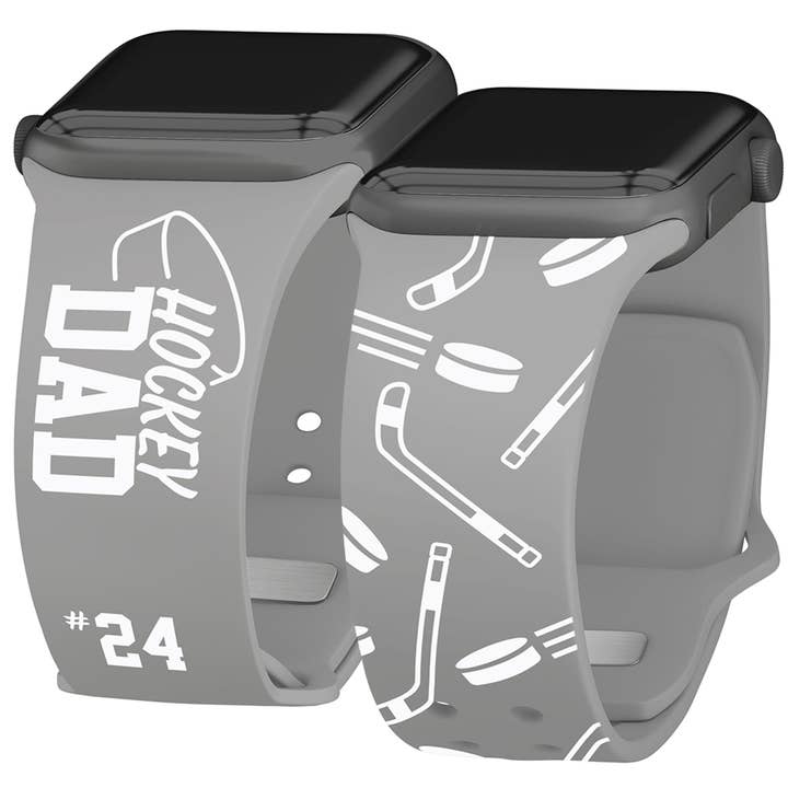 Hockey Dad maßgefertigtes HD Apple Watch Armband für den Großhandel von Affinity Bands