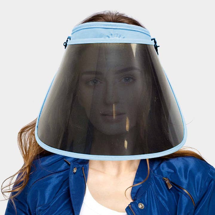 Sensibling Corp. - Wholesale Visor - Women's - Solid Color Trim Stylish Face Shield / Visor Sun Hat1