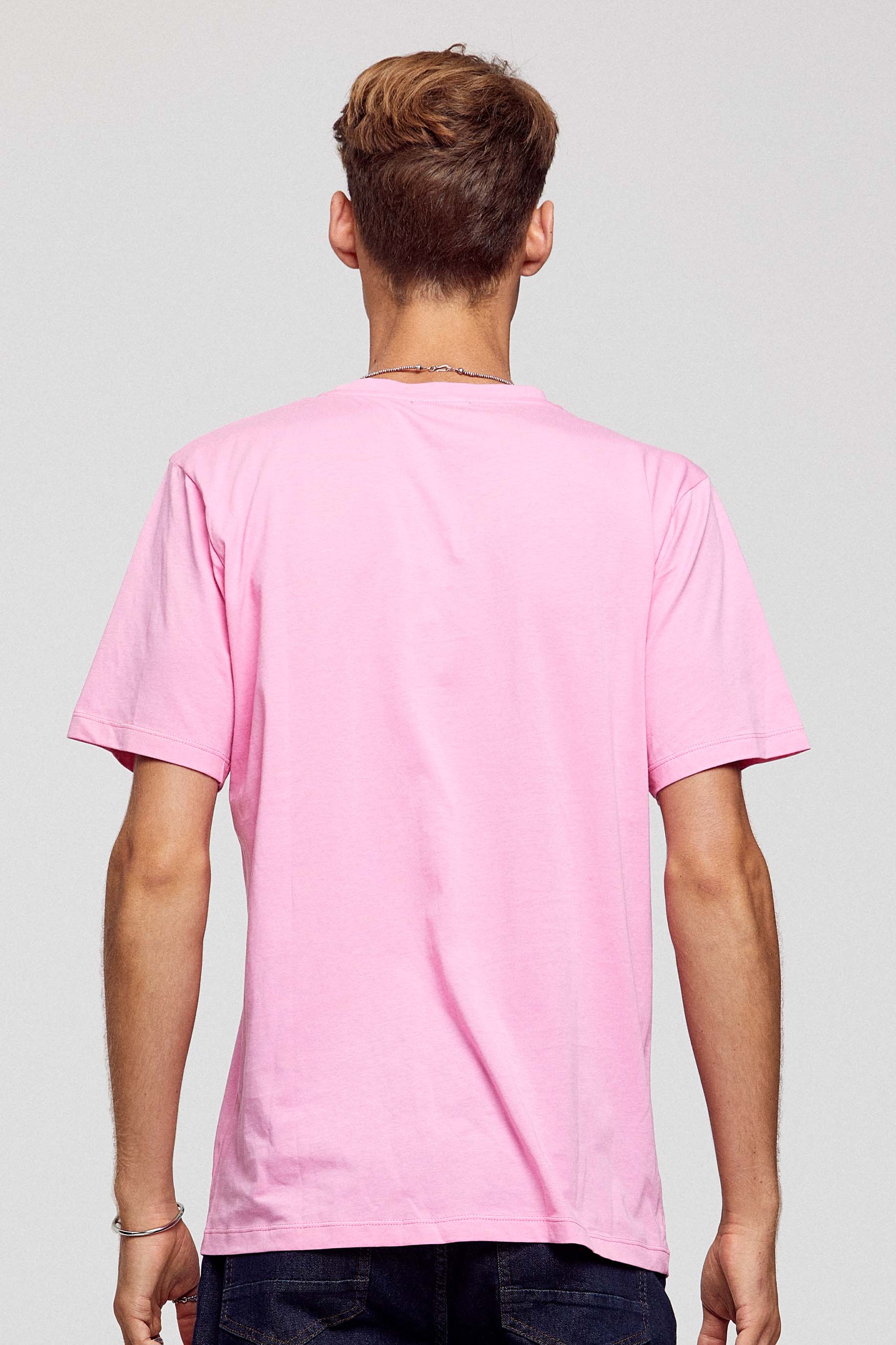 Unisex Pink Basic T-Shirt for wholesale on Faire3