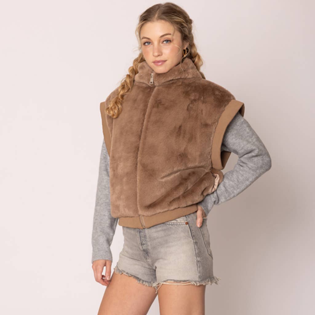 Fashion City - Venta al por mayor Chaleco de abrigo - Mujer - Chaleco cálido y acogedor de piel suave para la moda de otoño-invierno20