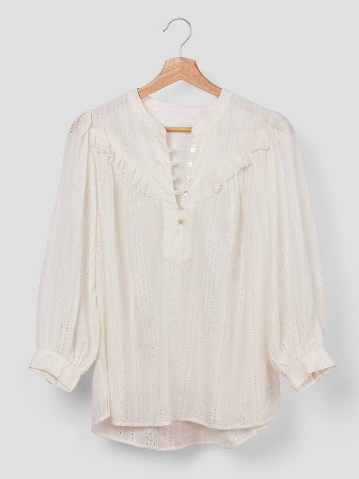 Marie Louise de Monterey - Wholesale Blouse – Women’s - Marais blouse - Broderie Anglais3