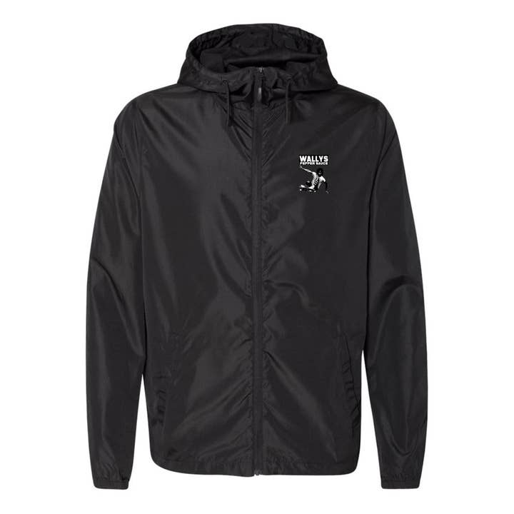 Unisex Lightweight Windbreaker Full-Zip Jacket for wholesale by Wallys Pepper Sauce LLC