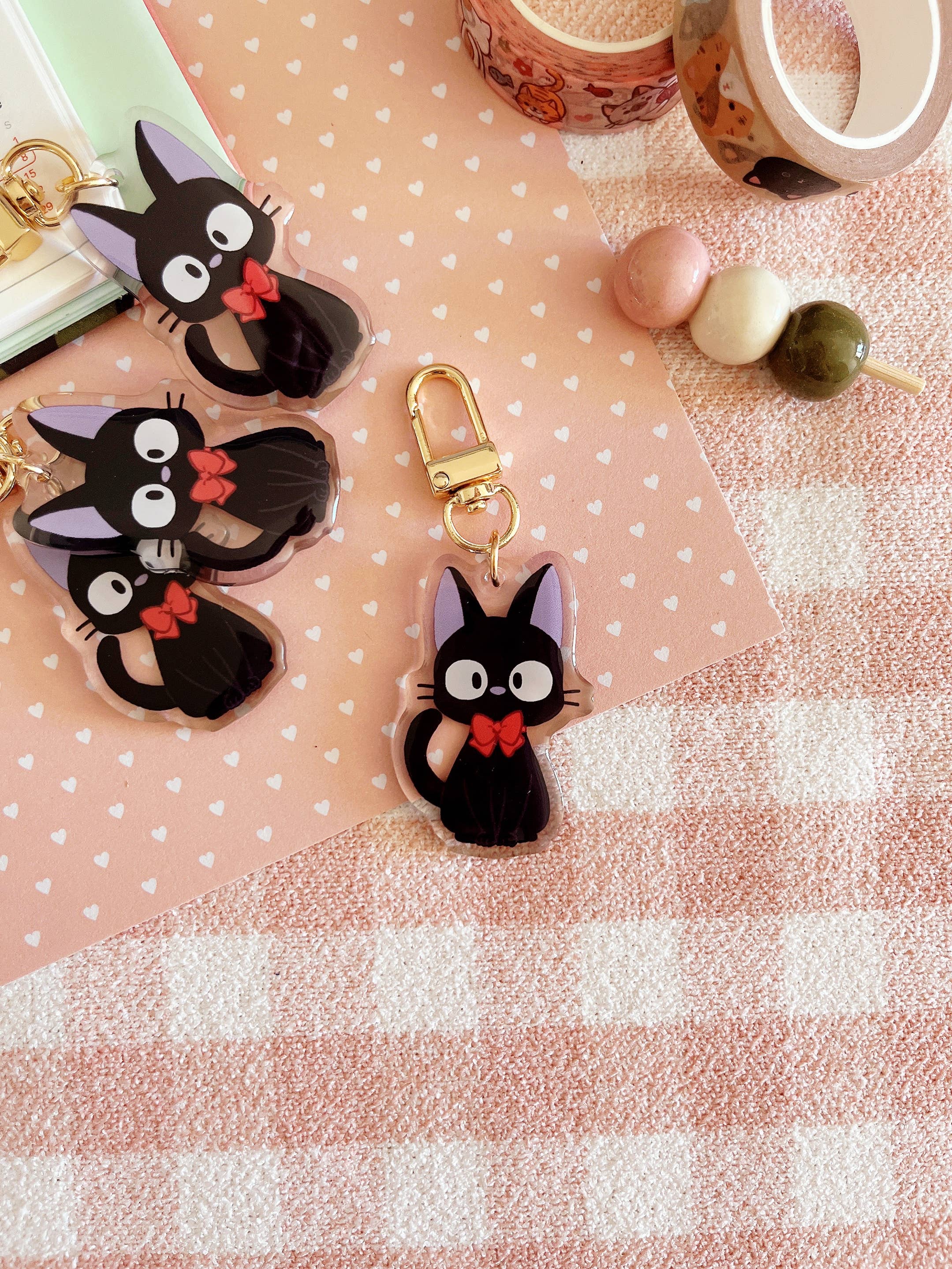 Cherry Rabbit – Porta-chaves - Unissexo por atacado – Chaveiro de gato Jiji do Studio Ghibli