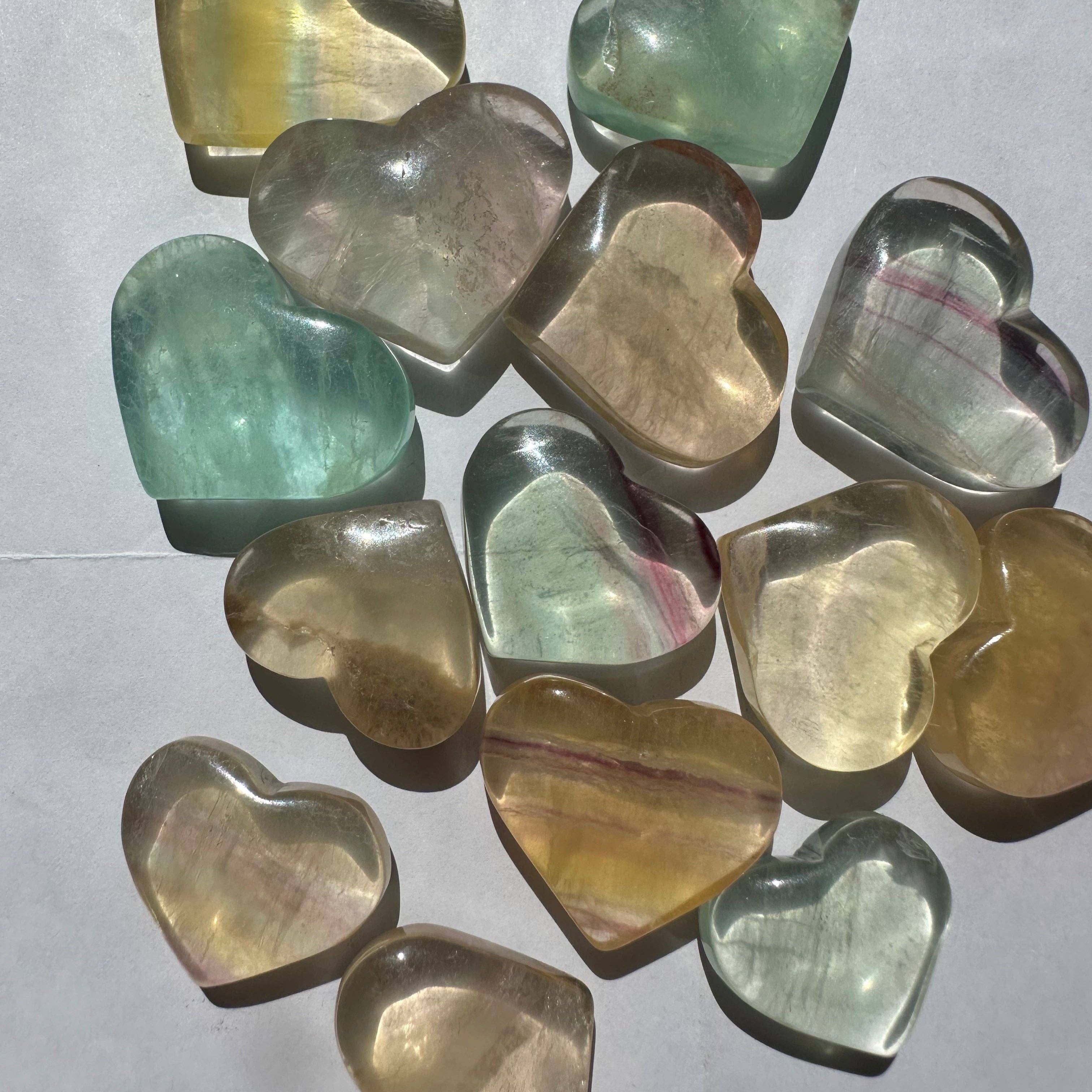 Moon Rituals - Wholesale Spiritual Stone/Crystal - Natural Fluorite Heart  | Crystal for Focus Emotional Healing Feng Shui Chakra Balancing, Christmas Crystal Gift3