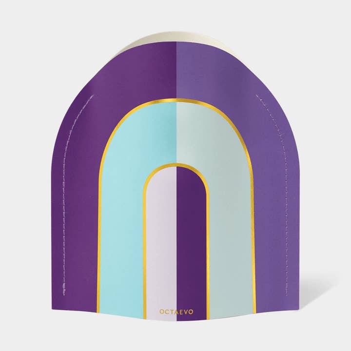 OCTAEVO Mini Paper Vase Riviera Arch, Flower Vase & Card Set for wholesale by 54 Celsius