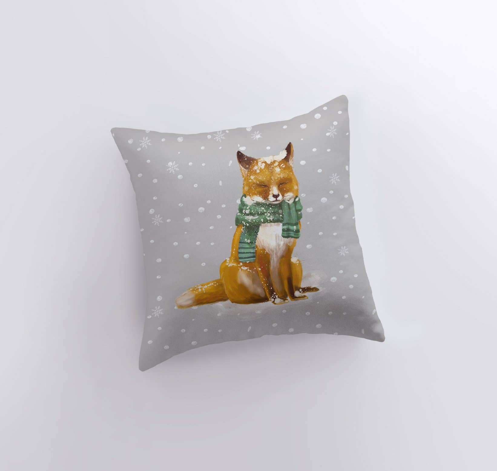 UniikPillows - Wholesale Throw Pillow Cover - Christmas Fox | Throw Pillows | Fox Pillow Cover | Christmas Pillow | Snow Fox | Christmas Gift | Animal Pillow | Home Decor | Bedroom Decor2