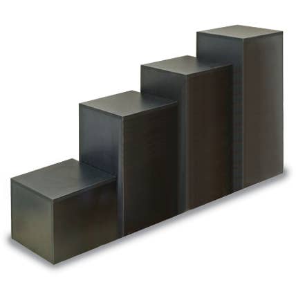 Specialty Store Services - Wholesale Retailer Display Stand/Case - 24 in High Black Laminate Display Pedestal1