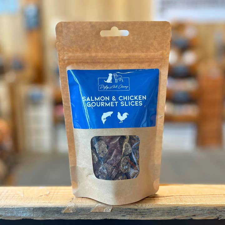 Salmon & Chicken Gourmet Natural Dog Treats for wholesale by Digby and Champ