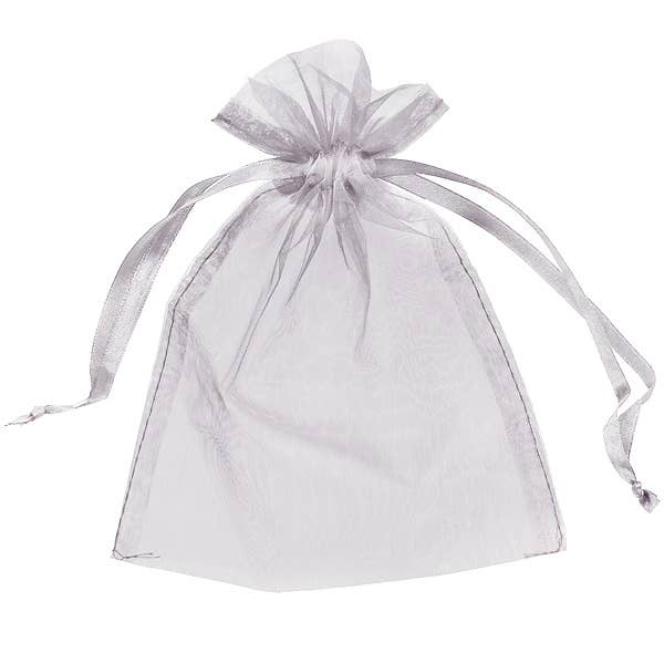 Zakka - Vente Pochette cadeau - Lot de 100 sachets en organza, cadeau transparent, 4 x 6 pouces (11 x 9,5 cm)3