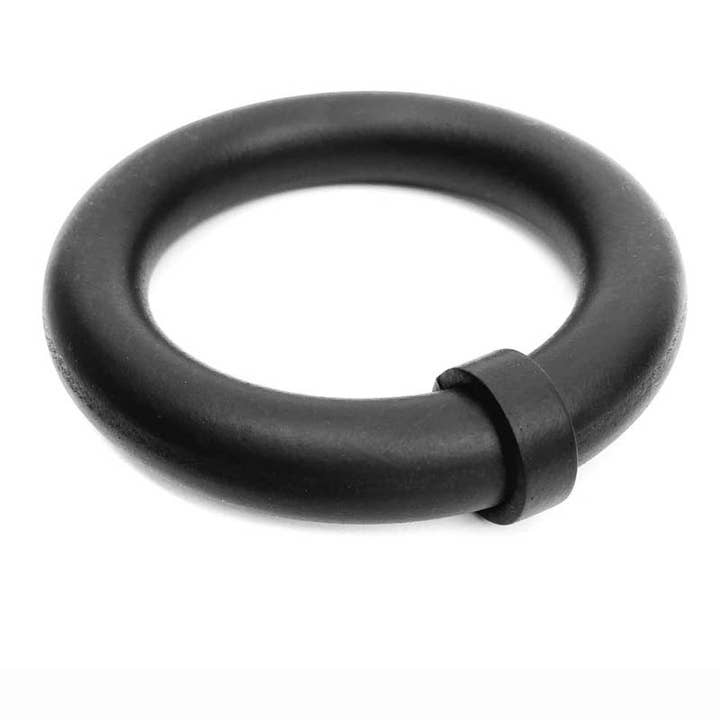 Black Round, rubber, industrial Bangle, Industrial soft bracelet for wholesale on Faire