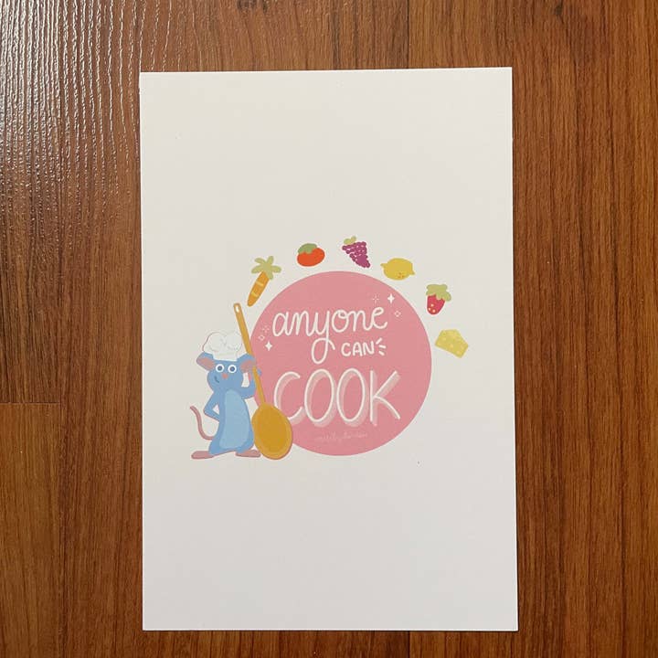Misc. By Darrian - Wholesale Art Print - Anyone Can Cook Ratatouille Remy Little Rat Chef Matte Print1