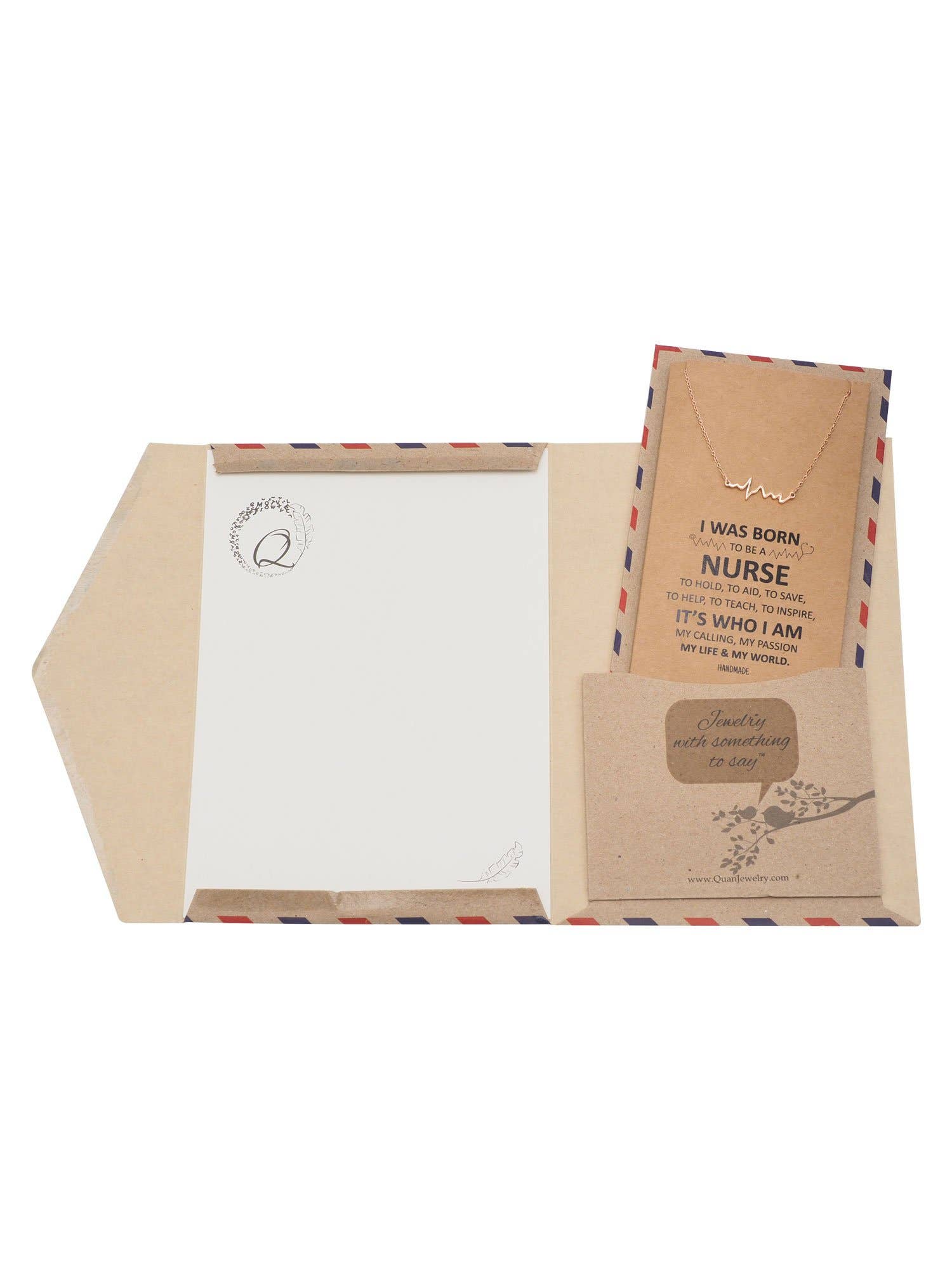 Quan Jewelry - Wholesale Pendant/Charm Necklace - Macaria Electrocardiogram Heartbeat Necklace, Nurse Gifts22