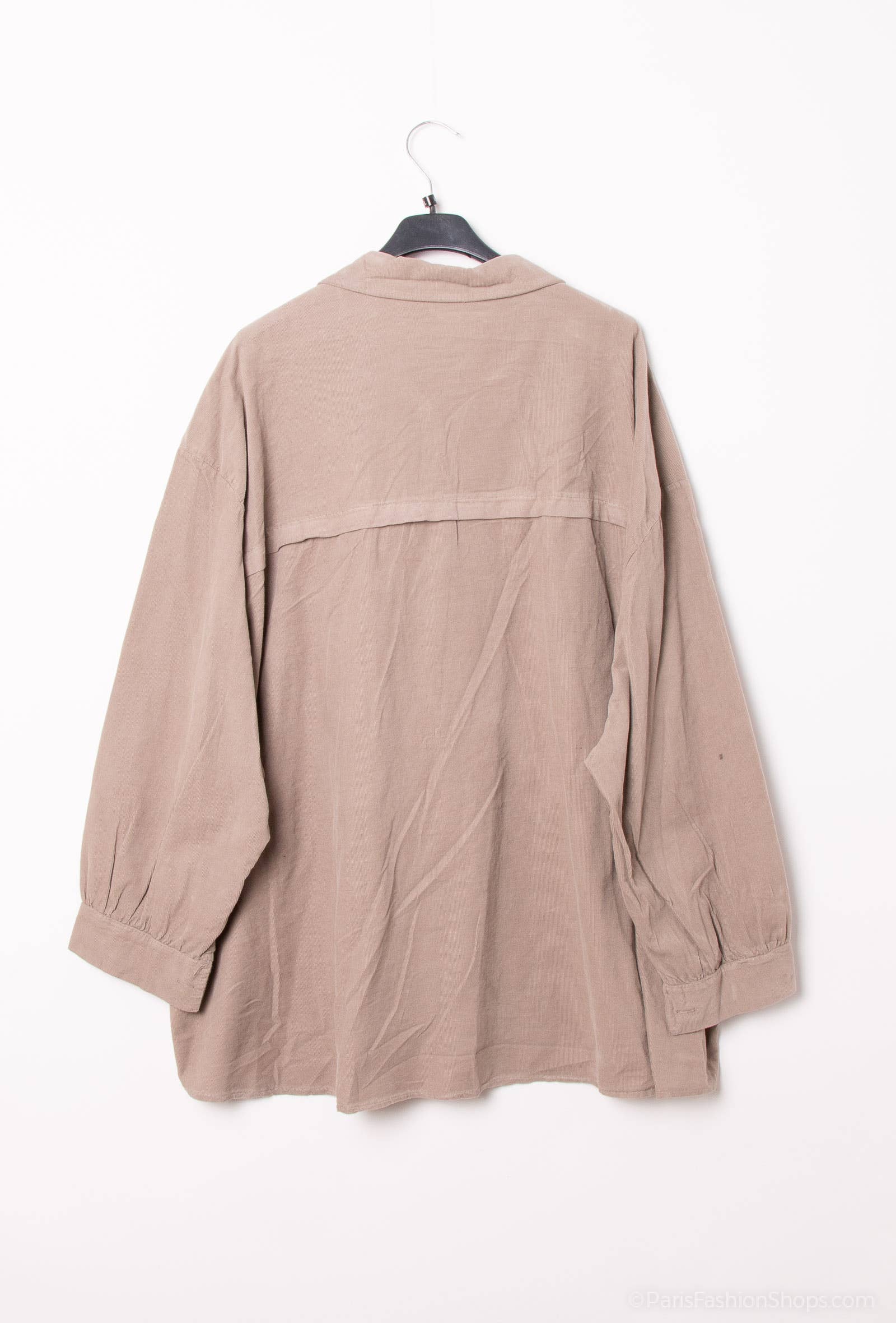 Pépouz' Paris – Großhandel Hemd mit Button-down-Kragen – Damen – GROßE GRÖSSE Weites Hemd aus leichtem Samt PC2548GT11