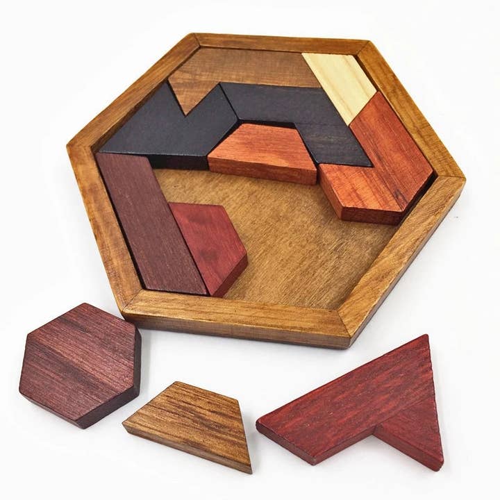 Gleason Family Farm - Wholesale Puzzle - Kids - Tangram Puzzle Wooden2