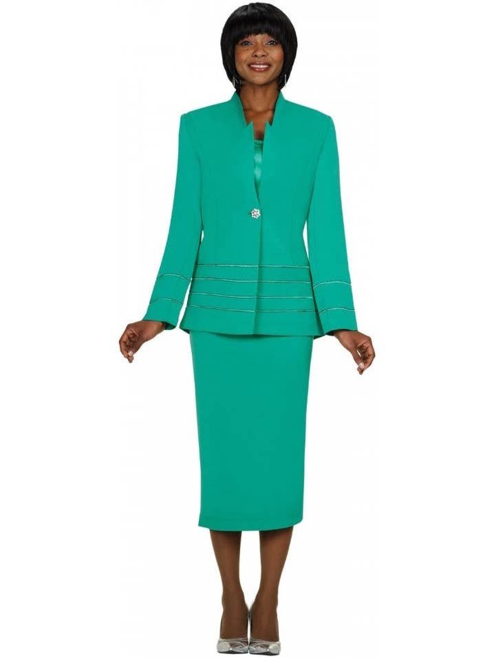 G23108 Skirt Suit By GMI for wholesale by Divine Apparel Designs