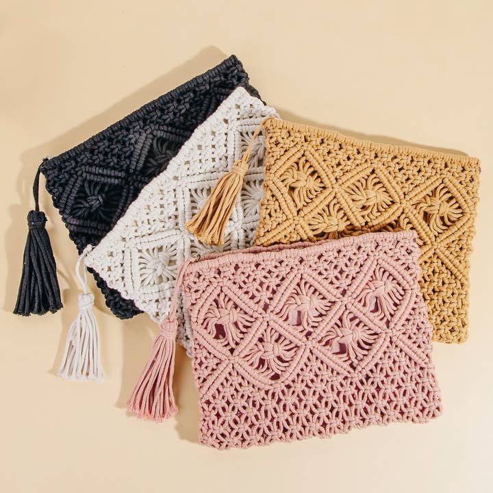 Virka Clutch Tofs Väska för wholesale av Collections by Fame Accessories