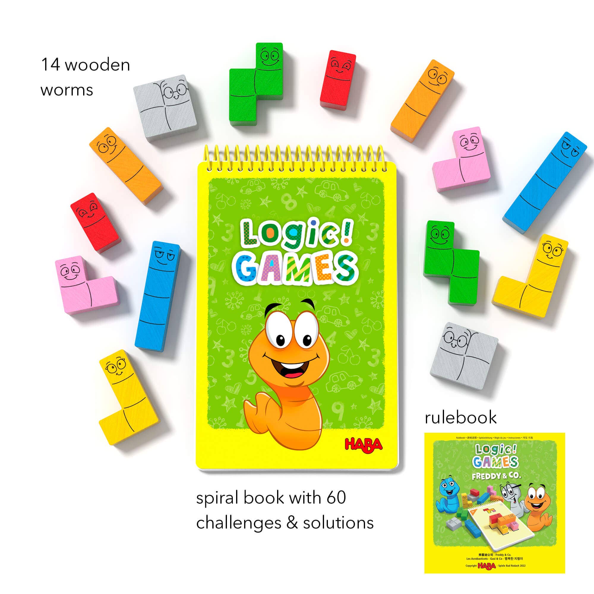 HABA USA - Wholesale Brain Game - Kids - Logic! GAMES: Happy Worms2