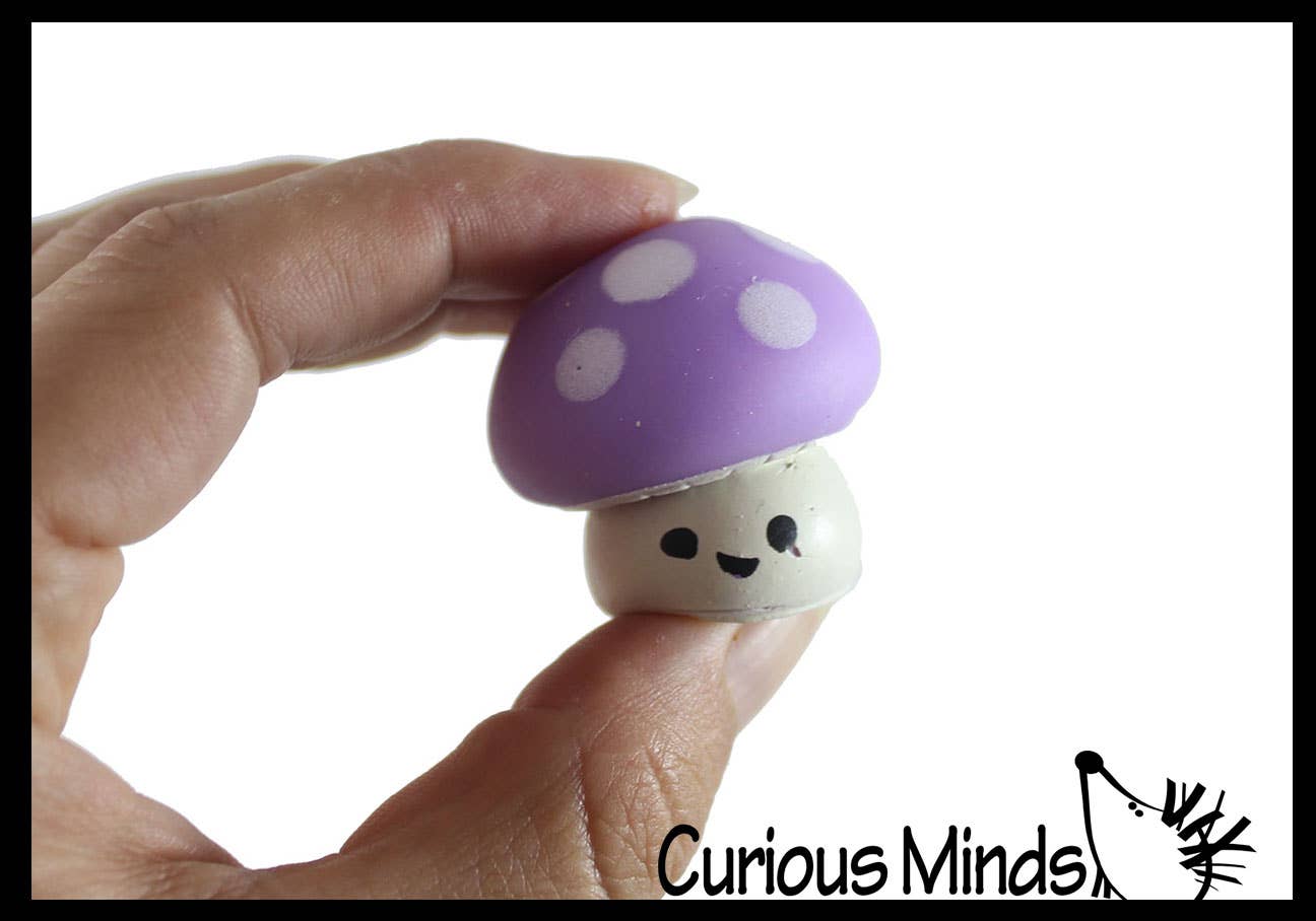 Curious Minds Toys - Wholesale Fidget Toy - Kids - 1 Cute Mushroom Mochi Squishy - Kawaii -  Cute Individually 2