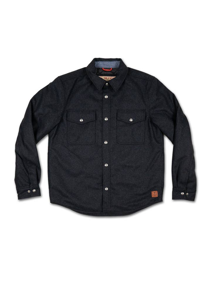 Peak ullblandad skjorta för wholesale av Iron & Resin