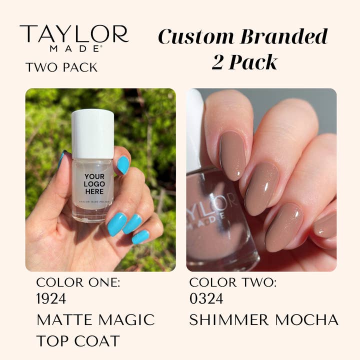 Taylor Made Polish - Vendita all'ingrosso Smalto per unghie - Smalto per unghie personalizzato: confezione da 2 a lunga tenuta + vegano + non tossico52