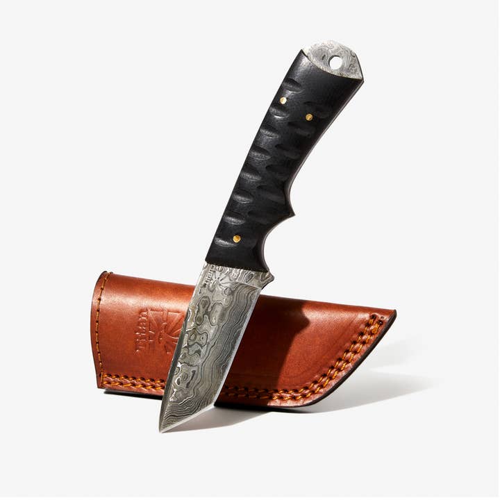 Titan International – wholesale Fickkniv/Hållare – Damaskus Stål Titan Signatur Tanto Blade