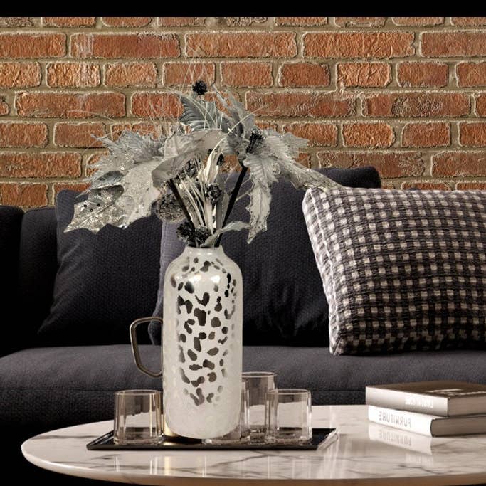 Arrangement Léopard Argenté Brillant - 29" pour la vente par Amazyng Decor