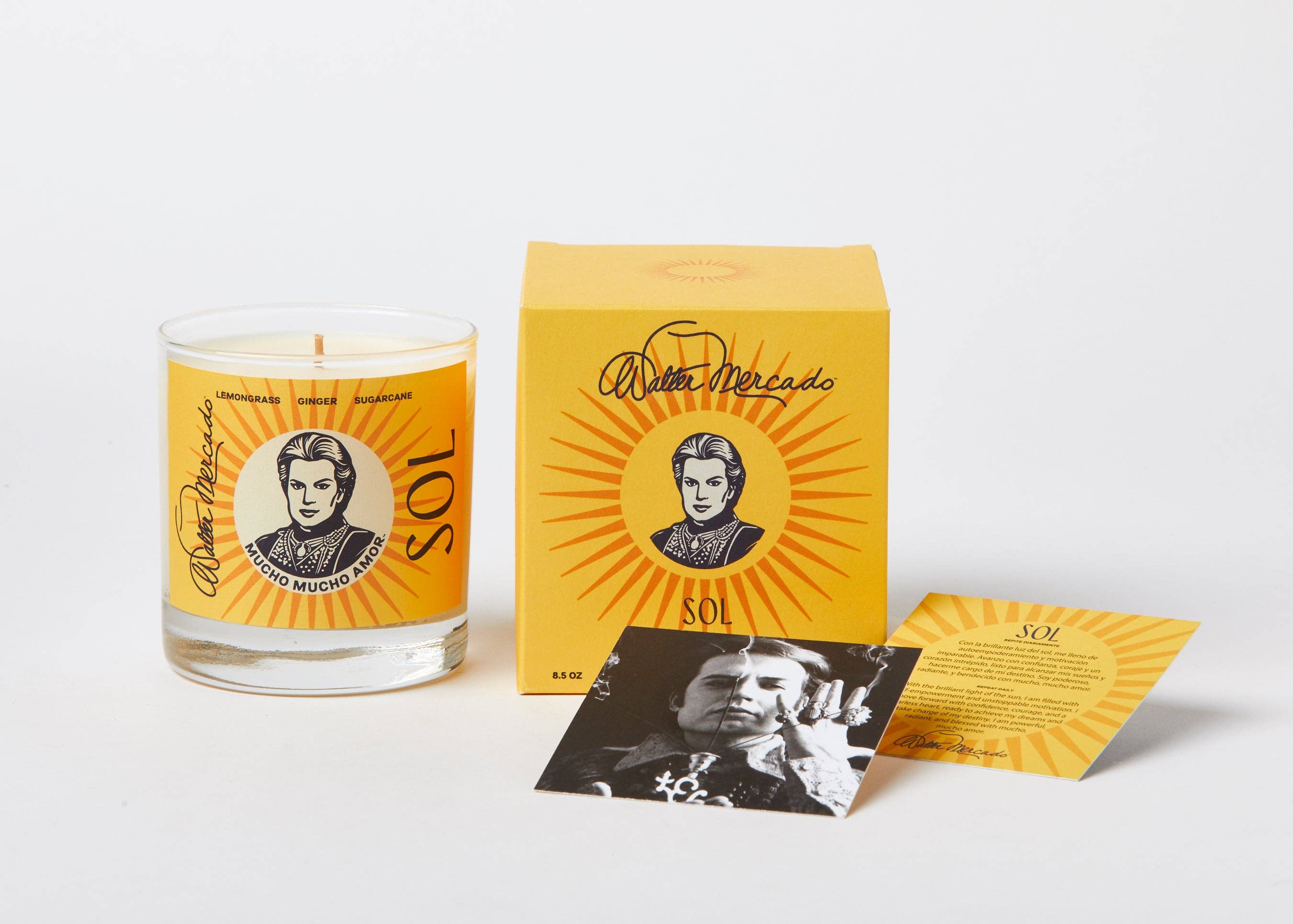 Walter Mercado – Vela em jarro/copo por atacado – Vela Walter Mercado Sol5