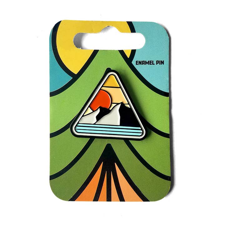 Vintage Mountain Enamel Pin for wholesale by Atomicchild