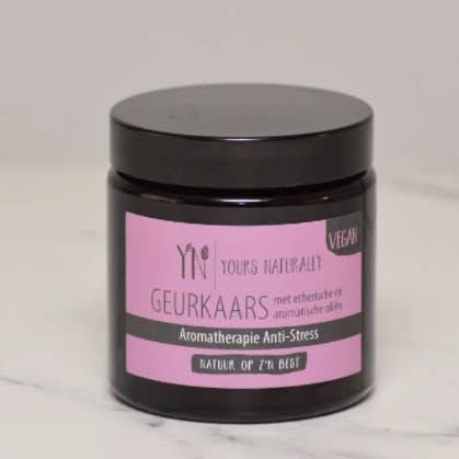 Aromatherapy Anti-Stress Vegan scented candle for wholesale by Yours Naturally