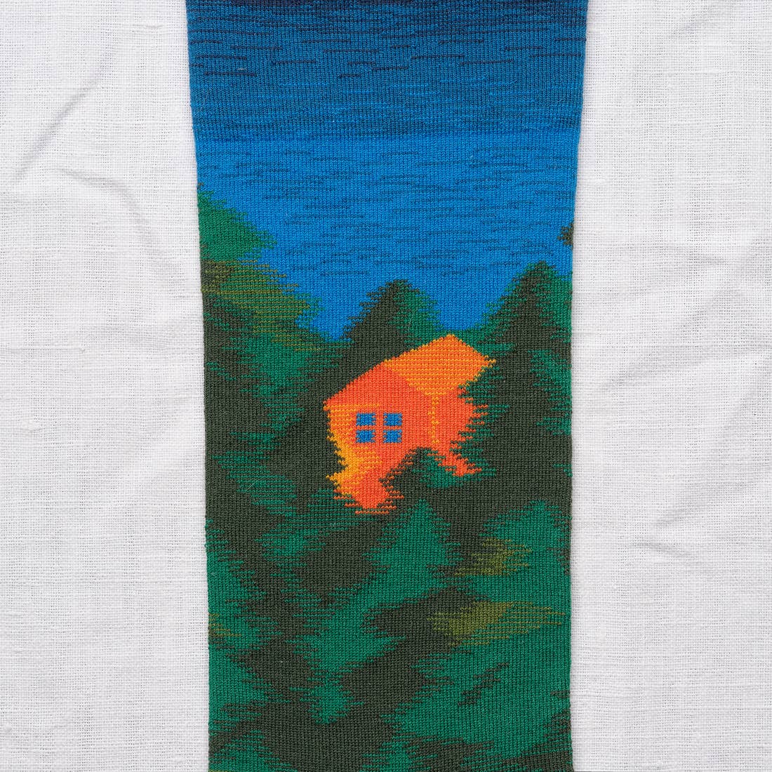 Bonne Maison - Wholesale Socks - Unisex - Forest House Sock1