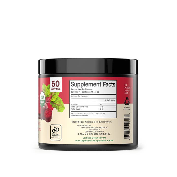 Complete Natural Products - Wholesale Protein/Superfood Powder - Organic Beet Root Powder1