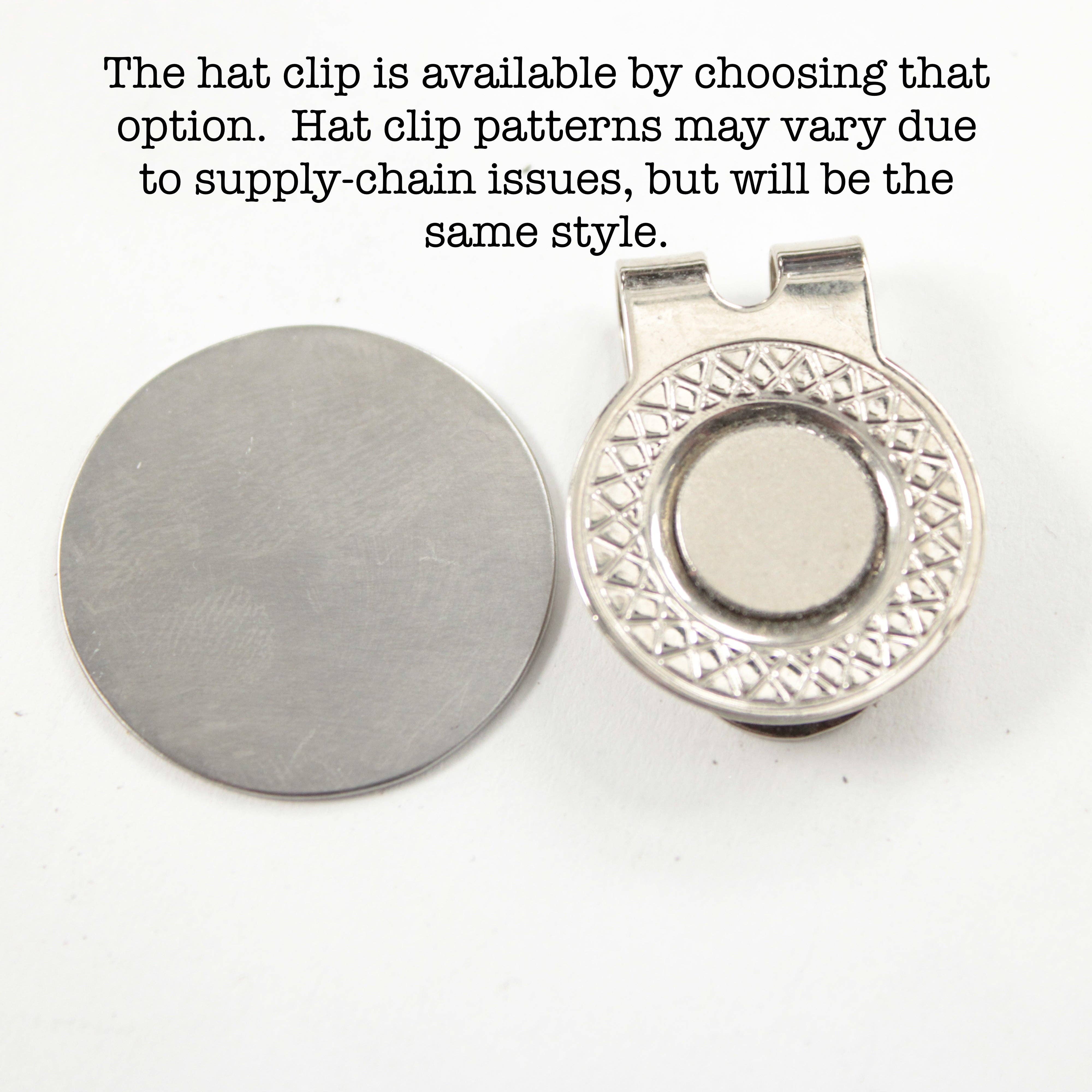 Completely Hammered – wholesale Sporttillbehör – ”GUNGA. SVÄR. UPPREPA.” MAGNETISK golfboll markör med valfri hatt klipp2