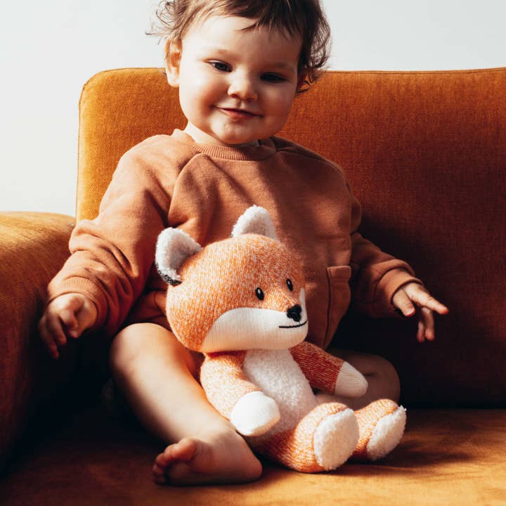 Oli Olsen – wholesale Stuffed/plush toy – Kids & baby – Flow Amsterdam Heartbeat Comforter - Robin Fox Orange