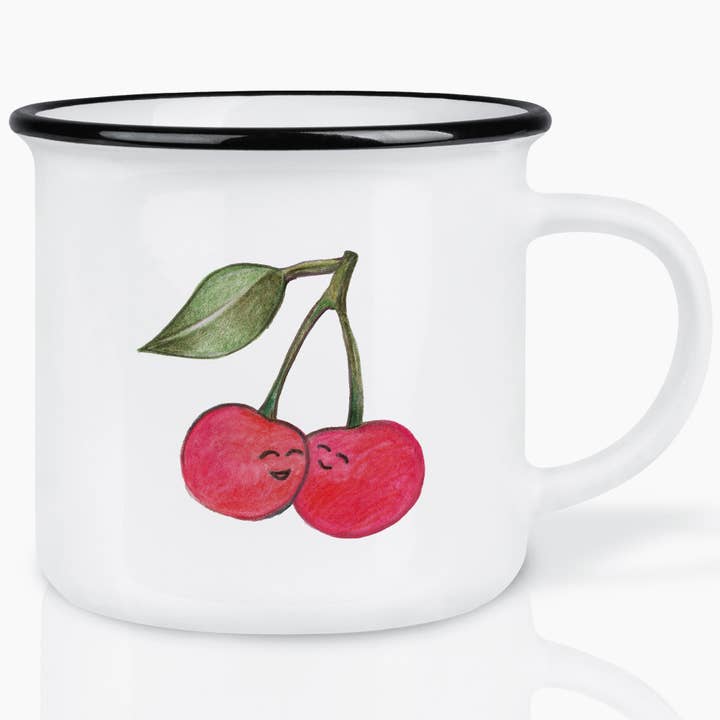 Keramiktasse – Kirschen für den Großhandel von LIGARTI