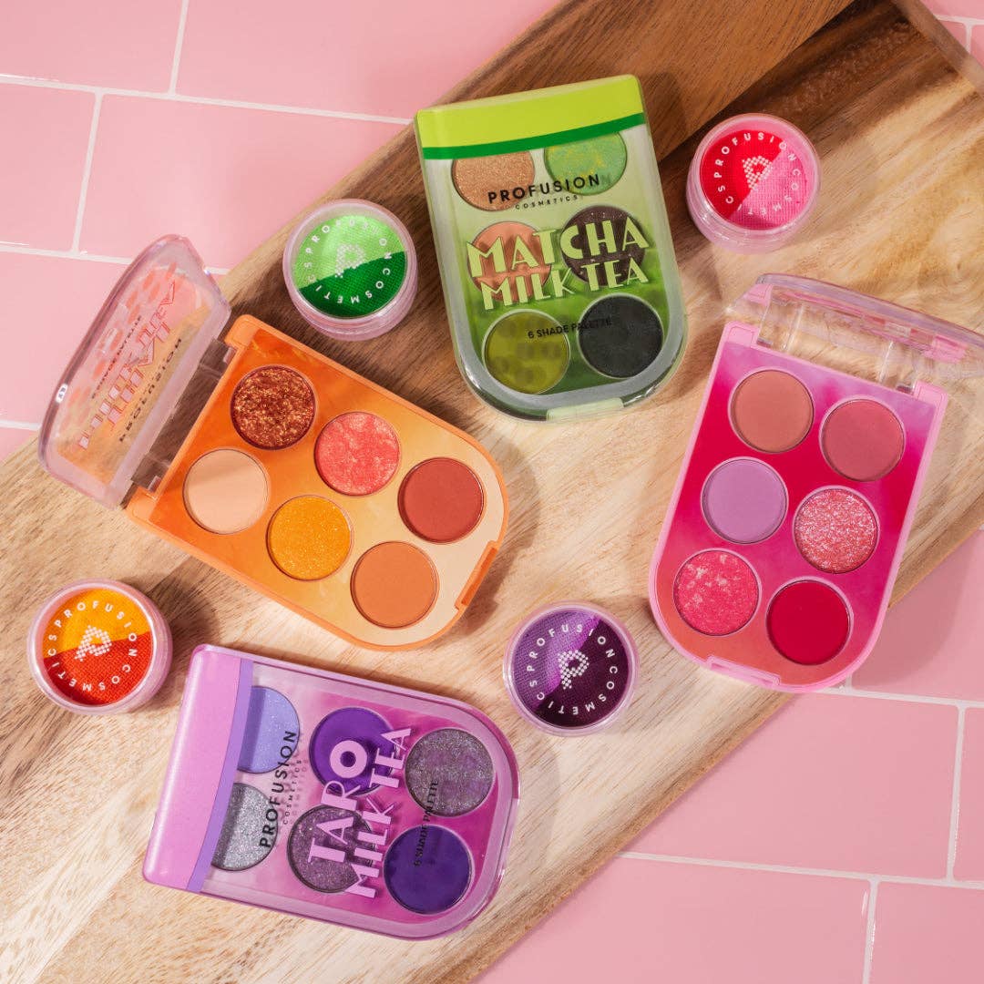 Profusion Cosmetics - Vendita all'ingrosso Palette di ombretti - Palette di ombretti altamente pigmentati a 6 tonalità - Milk Tea19