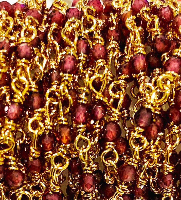 Sophie Deschamps Bijoux – wholesale Pärlarmband – ARMBAND / HALSBAND KEDJA ROSENKRANS PUSHKAR, (B/CCHIND6)7