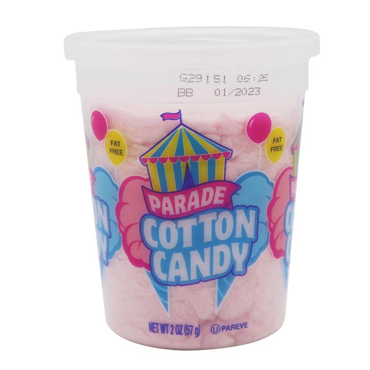 Grandpa Joe's Candy Shop - Wholesale Cotton Candy - Parade Cotton Candy, 2oz, 8ct Case