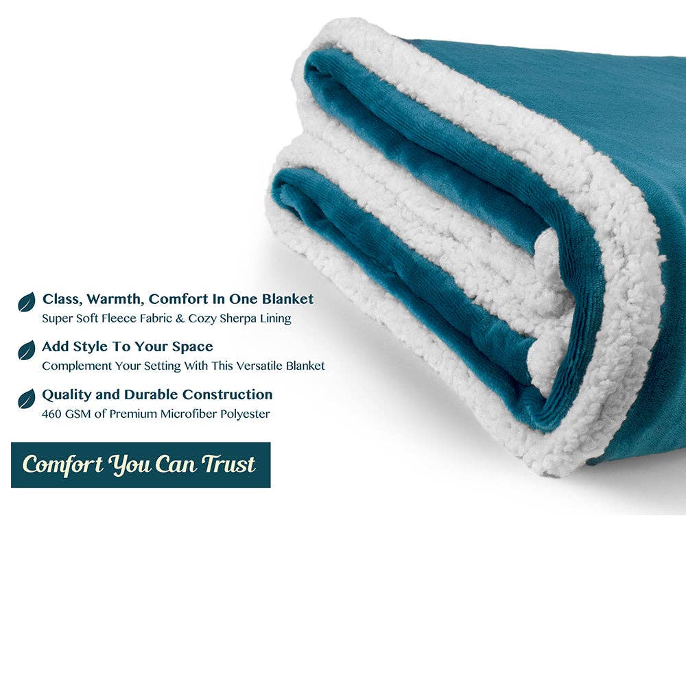 Pavilia – Manta para sofá por atacado – Cobertor Premium Sherpa Fleece77