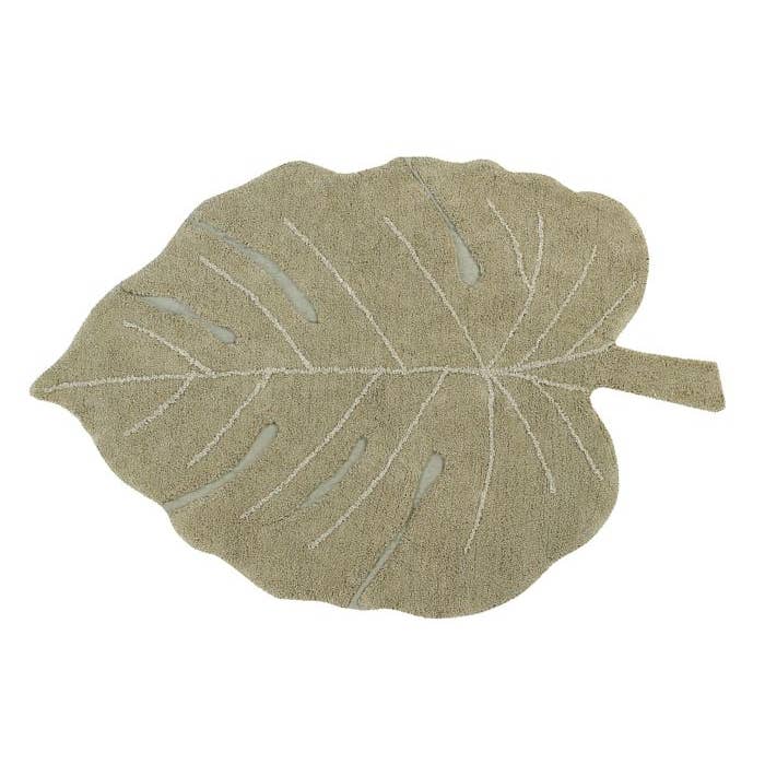 Washable Rug Monstera Olive for wholesale by Lorena Canals
