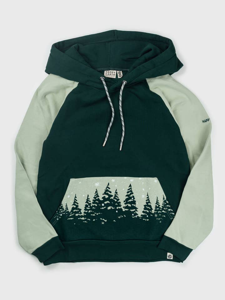 Powdered Pines Hoodie for wholesale by Happy Earth